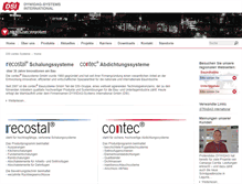 Tablet Screenshot of contec-bau.de